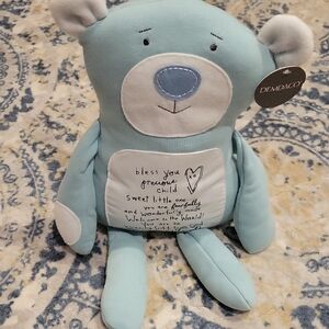 Light Blue Plush Bear with White Accents NWT